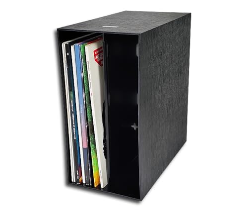 Protected LP Schallplatten Kunststoff Box schwarz von Protected