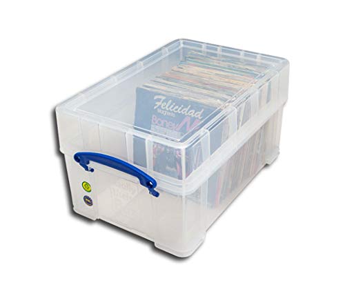 Single Schallplatten Box mit Deckel Protected von Protected