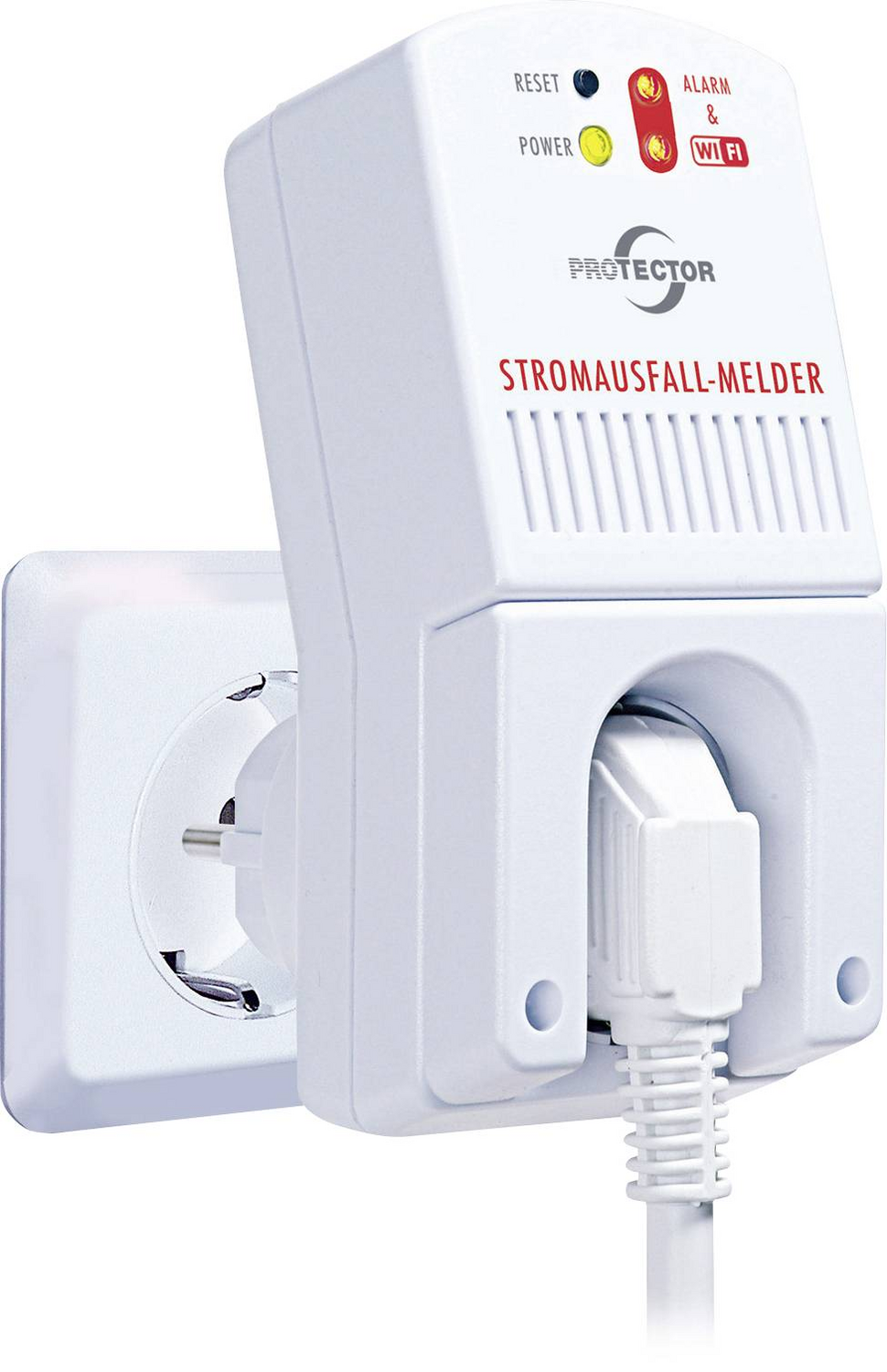 Protector 30003 Stromausfall Melder Steckdose Melder Gefahrenmelder Meldegerät B-Ware von Protector