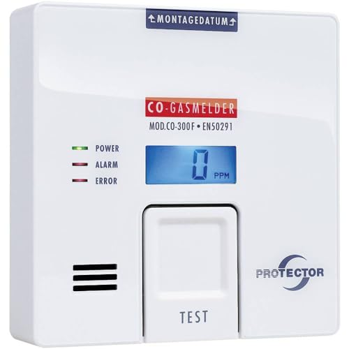 Protector CO-300F Gasmelder batteriebetrieben detektiert Kohlenmonoxid von PROTECTOR