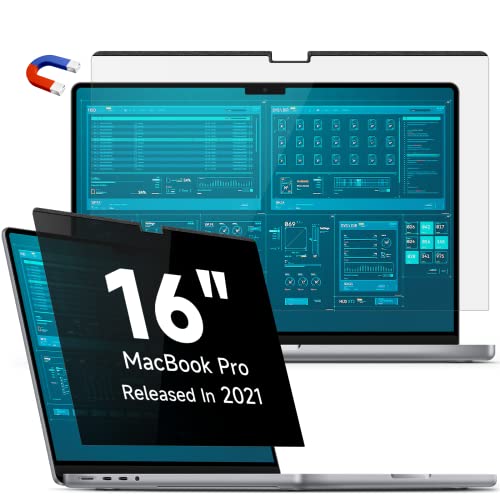 Protescreen 360° Magnetischer Blickschutzfilter Kompatibel mit MacBook Pro 16 Zoll 2021-2024 (M1, M2, M3, M4) von Protescreen