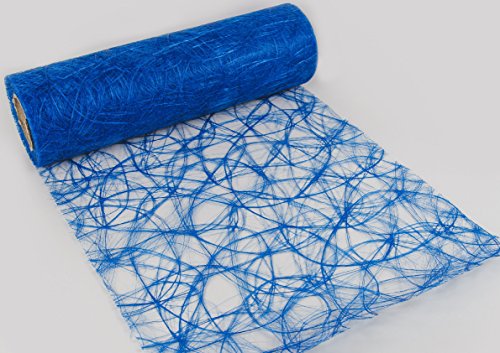 Sizoweb Tischläufer in unterschiedlichen Farben, 30 cm breit, 5 oder 20 m lang 20 m blau 7340 von Protinam