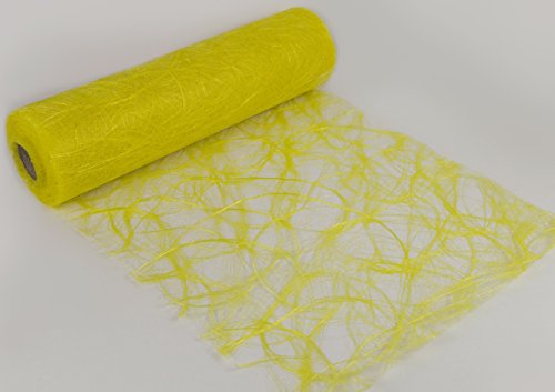 Sizoweb Tischläufer in unterschiedlichen Farben, 30 cm breit, 5 oder 20 m lang 20 m gelb 8051 von Protinam