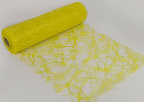 Sizoweb Tischläufer in unterschiedlichen Farben, 30 cm breit, 5 oder 20 m lang 20 m gelb 8051 von Protinam