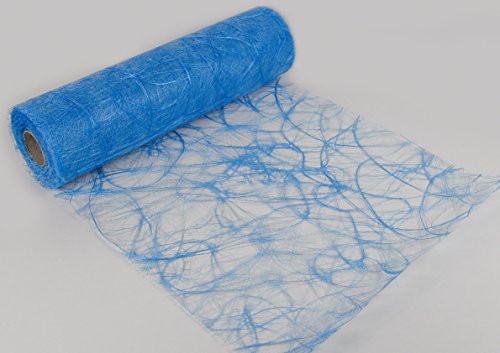 Protinam Tischläufer, 30 cm breit, 5 m lang, Hellblau 7201, Gestreift, Kunstfaser von Protinam