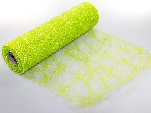 Sizoweb Tischläufer in unterschiedlichen Farben, 30 cm breit, 5 oder 20 m lang 20 m kiwi grün 6280 von Protinam