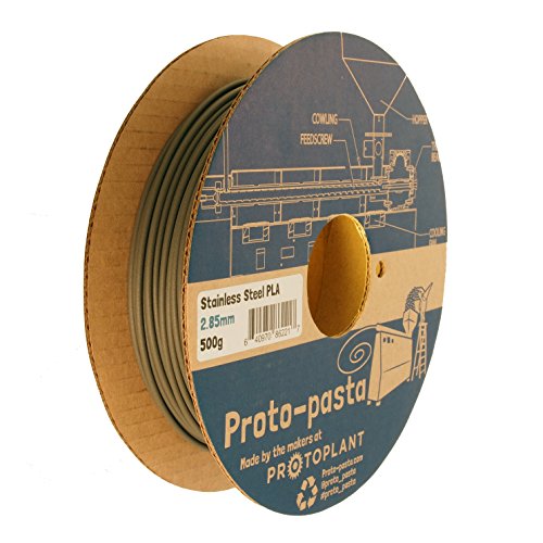Proto-Pasta SSP12805Proto-Pasta Verbundwerkstoff Edelstahl PLA, 2,85 mm, 500 g von Proto-Pasta