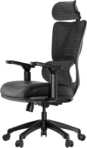 ProtoArc Ergonomischer Bürostuhl - EC200 Computertischstuhl, verstellbare Lendenstütze, gleitender Sitz, 3D-Kopfstütze, Armlehnen, Netzrückenlehne, ideal für langes Sitzen im Homeoffice - Schwarz ProtoArc Ergonomischer Bürostuhl - EC200 Computertischstuhl, verstellbare Lendenstütze, gleitender Sitz, 3D-Kopfstütze, Armlehnen, Netzrückenlehne, ideal für langes Sitzen im Homeoffice - Schwarz von ProtoArc