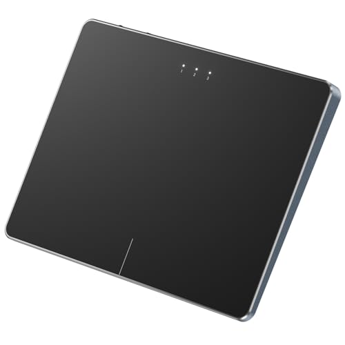 ProtoArc Kabellose Trackpad für Windows 10/11, T1 Plus Bluetooth Hochpräzises Touchpad mit Multi-Gesture Unterstützung für Windows 10/11 PC Laptop Notebook Desktop Computer - Schwarz von ProtoArc