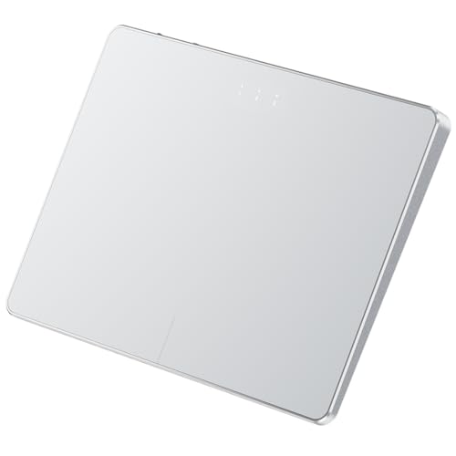 ProtoArc T1 Plus Touchpad für Windows 11/10: Bluetooth, Multi-Touch Oberfläche, Wiederaufladbar, Hochpräzises Tragbares Trackpad für Windows 11/10 PC Laptop Notebook Desktop Computer - Silber von ProtoArc