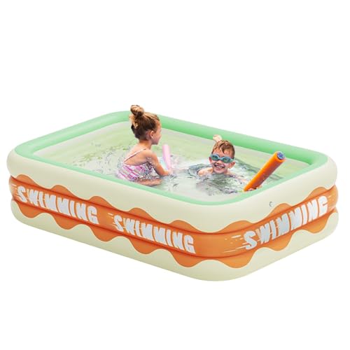 Aufblasbarer Familienpool Rectangular Pool Aufblasbarer Swimmingpool Aufblaspool, Verschleißfester Aufstellpool, Komfortabler Aufblasbarer Outdoor-Pool In Voller Größe Für Die Sommerwasserparty Aufblasbarer Familienpool Rectangular Pool Aufblasbarer Swimmingpool Aufblaspool, Verschleißfester Aufstellpool, Komfortabler Aufblasbarer Outdoor-Pool In Voller Größe Für Die Sommerwasserparty von Protoence