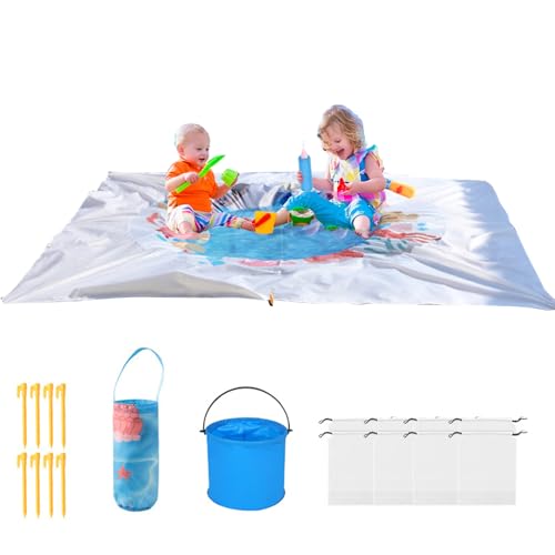 Protoence Baby Strandpool | 1,98 x 1,98 Meter Außenpool,wasserdichte Faltbare 2 in 1 Stranddecke Für Outdoor Camping Picknick Wasserspaß Garten Protoence Baby Strandpool | 1,98 x 1,98 Meter Außenpool,wasserdichte Faltbare 2 in 1 Stranddecke Für Outdoor Camping Picknick Wasserspaß Garten von Protoence