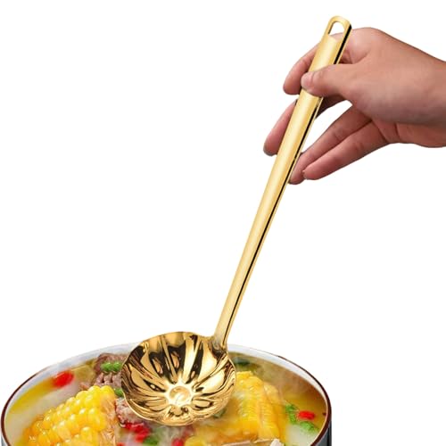 Protoence Edelstahl Suppenlöffel | Küchenlöffel Zum Suppenkochen - Geriffelte Hitzebeständige Küchenhilfe Für Speisenzubereitung Chinesische Gerichte Protoence Edelstahl Suppenlöffel | Küchenlöffel Zum Suppenkochen - Geriffelte Hitzebeständige Küchenhilfe Für Speisenzubereitung Chinesische Gerichte von Protoence