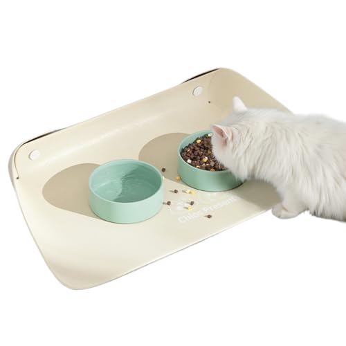 Protoence Futterplatz - Welpen Futterplatz Matte Spritzwassergeschützt - Hunde und Katzen Futterunterlage für Reise & Zuhause Küche Wohnzimmer von Protoence