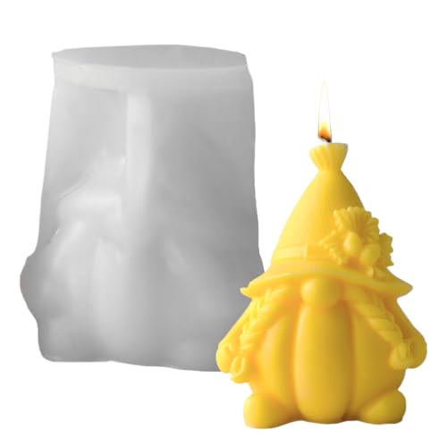 Protoence Halloween Schokoladenformen,3D Silikone Kürbisform | Herbstgnom Backform für Kuchenlolli Seifenguss Fondant Deko Zapfenkerze Protoence Halloween Schokoladenformen,3D Silikone Kürbisform | Herbstgnom Backform für Kuchenlolli Seifenguss Fondant Deko Zapfenkerze von Protoence
