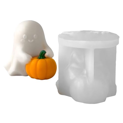 Protoence Halloween Silikonform - Halloween Geist Mit Kürbis Epoxy Harz Gießform - Hilfsmittel Für Bastelarbeiten Zum Gießen Von Muffins Dessert Schokolade Seife Protoence Halloween Silikonform - Halloween Geist Mit Kürbis Epoxy Harz Gießform - Hilfsmittel Für Bastelarbeiten Zum Gießen Von Muffins Dessert Schokolade Seife von Protoence