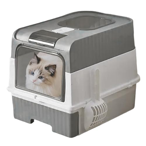 Protoence Katzentoiletten - Hoch Katzentoilette | Geruchsdichter Klappbarer Leichter Katzentoilettenbehälter Mit Siebschaufel Und Reisefreundlichem Tragegriff Für Unterwegs Protoence Katzentoiletten - Hoch Katzentoilette | Geruchsdichter Klappbarer Leichter Katzentoilettenbehälter Mit Siebschaufel Und Reisefreundlichem Tragegriff Für Unterwegs von Protoence