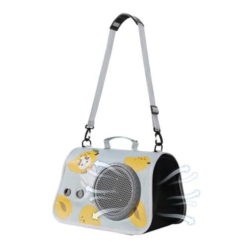 Protoence Katzentransportbox - Transporttasche Für Welpen Und Kätzchen - Tiertasche Mit Trageriemen Für Ausflüge, Wandern & Pendeln von Protoence