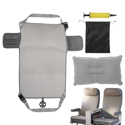 Protoence Kinder Flugzeugbett,Flugzeugsitzverlängerung - Multifunktionales Tragbares Reisebett Für Flugreisen von Protoence