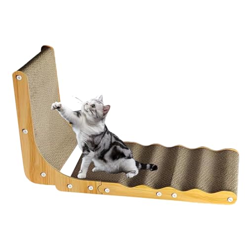 Protoence L-Förmiger - Katzenkratzbrett Für Kätzchen,Interaktives Spielzeug Zur Förderung Von Bewegung Und Denkleistung Bei Jungkatzen von Protoence