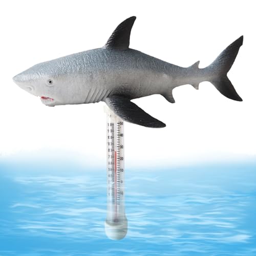 Protoence Schwimmendes Thermometer Für Pool - Schwimmender Wassertemperatur-Thermograph - Wassertemperatur-Messgerät Mit Schnur & Meerestierform Für Aquarium, See, Fischteich Und Badewanne von Protoence
