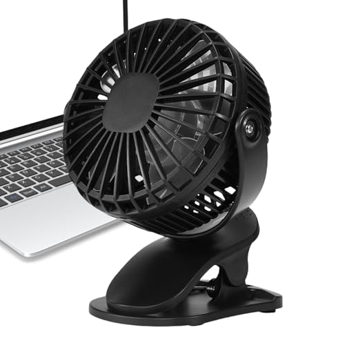 Protoence Tischventilator, USB-Kleinstventilator, Rotierendes Kühlgerät mit langer Akkulaufzeit & platzsparendem Design für Familie Schule Haushalt Innenbereich Außenbereich Freunde von Protoence