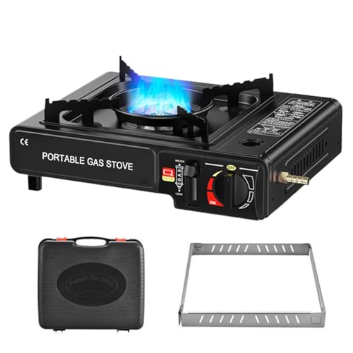 Protoence Tragbarer Campingkocher | Wanderkocher Mit Kompaktem Design - Outdoor Kocher 2 in 1 Campingkocher Tragbarer Grillkocher für Picknick Camping Abenteuer Tischkocher Wanderkocher von Protoence
