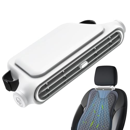 Protoence Ventilator Für Autositze,3 Geschwindigkeitsstufen USB Auto Ventilator Für Rücksitz | Kfz Zubehör Für Reisen Camping Boot Wohnmobil Home Unterwegs von Protoence