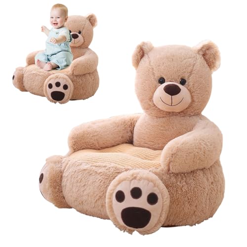 Protoence Weicher Sessel | Bärenform Kinderstuhl Sitzmöbel - Kuscheliger Cartoon Kindersessel Für Lesen Entspannen Kuscheln Kinderzimmer von Protoence