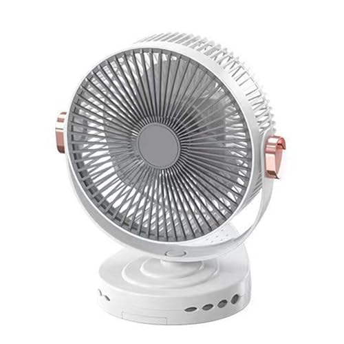 Protoence Wiederaufladbarer Clip Ventilator | Klemmbarer Lüfter | Leiser 20cm Aufhängbarer Drehzahlregelbarer Nachtlicht Für Kinderwagen Arbeitsplatz Auto Strandzelt von Protoence