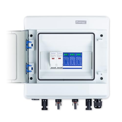 Protron PV GAK Solar Generatoranschlusskasten Photovoltaik DC Anschlusskasten Überspannungsschutz 1000V - T2 (DC-String 1/1 8M 3P 1000V T2, 0% MwSt.) von Protron