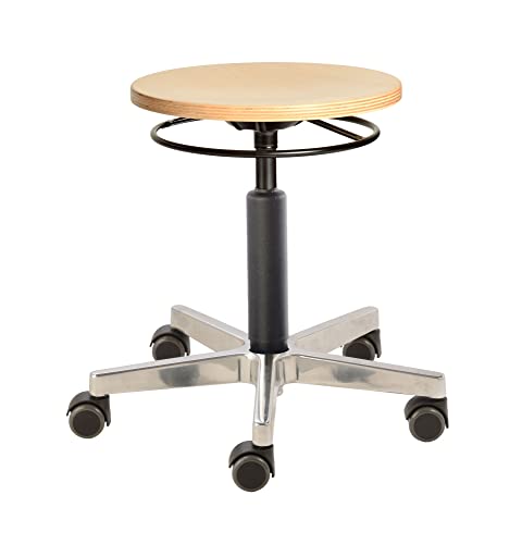 Prova Nova GmbH Werkstatt-, Roll- und Drehhocker 3541, abgedeckte Gasfedersäule, Sitzhöhe ca. 42-62 cm, Ringauslösung, Holz-Rundsitz, Rollen Prova Nova GmbH Werkstatt-, Roll- und Drehhocker 3541, abgedeckte Gasfedersäule, Sitzhöhe ca. 42-62 cm, Ringauslösung, Holz-Rundsitz, Rollen von Prova Nova GmbH