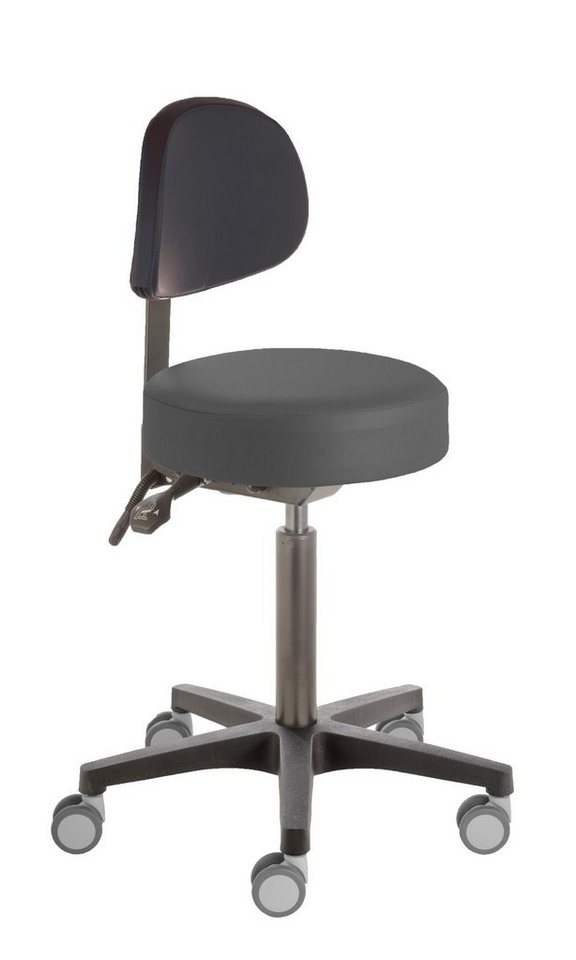 Prova Nova Arbeitshocker Drehhocker Poppi®-swing Dijon 4157, Sitzhöhe ca. 53 - 73 cm,Rückenteil von Prova Nova