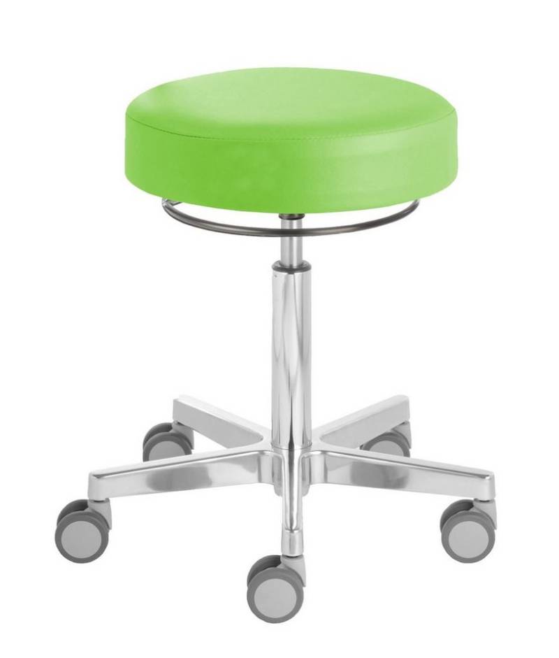 Prova Nova Arbeitshocker Rollhocker Puffi® Le Mans 4381, Sitzhöhe ca. 53 -73 cm, Rollen ø 65mm von Prova Nova