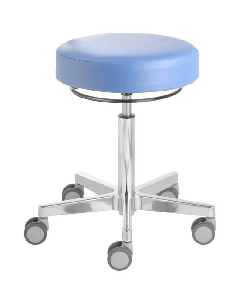 Prova Nova Arbeitshocker Rollhocker Puffi® Le Mans 4381, Sitzhöhe ca. 53 -73 cm, Rollen ø 65mm von Prova Nova