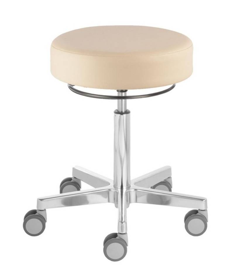 Prova Nova Arbeitshocker Rollhocker Puffi® Le Mans 4381, Sitzhöhe ca. 53 -73 cm, Rollen ø 65mm von Prova Nova