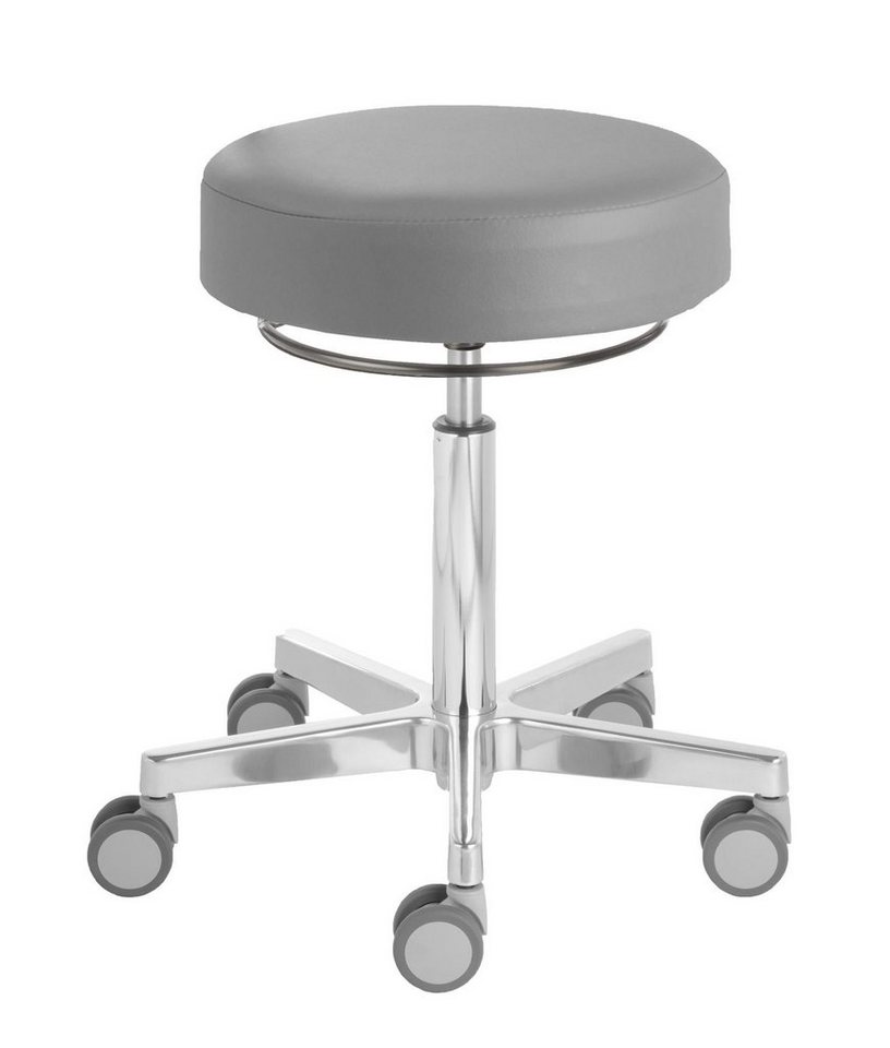Prova Nova Arbeitshocker Rollhocker Puffi® Le Mans 4381, Sitzhöhe ca. 53 -73 cm, Rollen ø 65mm von Prova Nova