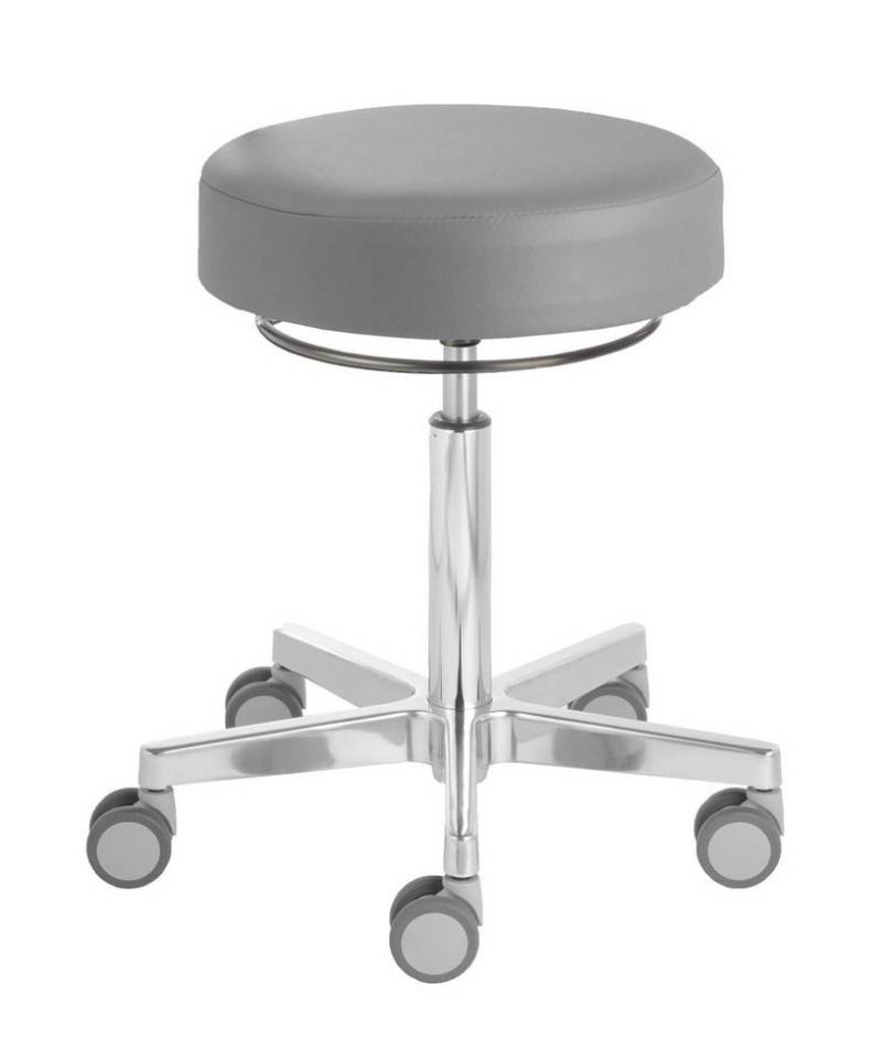 Prova Nova Arbeitshocker Rollhocker Puffi® Le Mans 4381, Sitzhöhe ca. 53 -73 cm, Rollen ø 65mm von Prova Nova