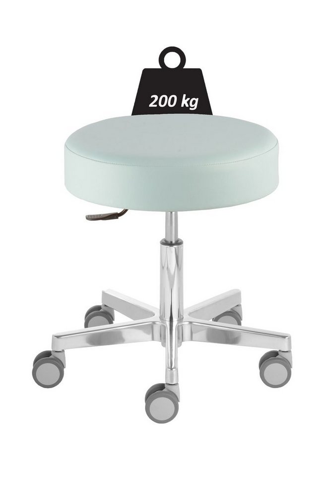 Prova Nova Arbeitshocker Rollhocker Puffi® Le Mans heavy 4208, Sitzhöhe ca. 48 -61 cm, 200 kg von Prova Nova