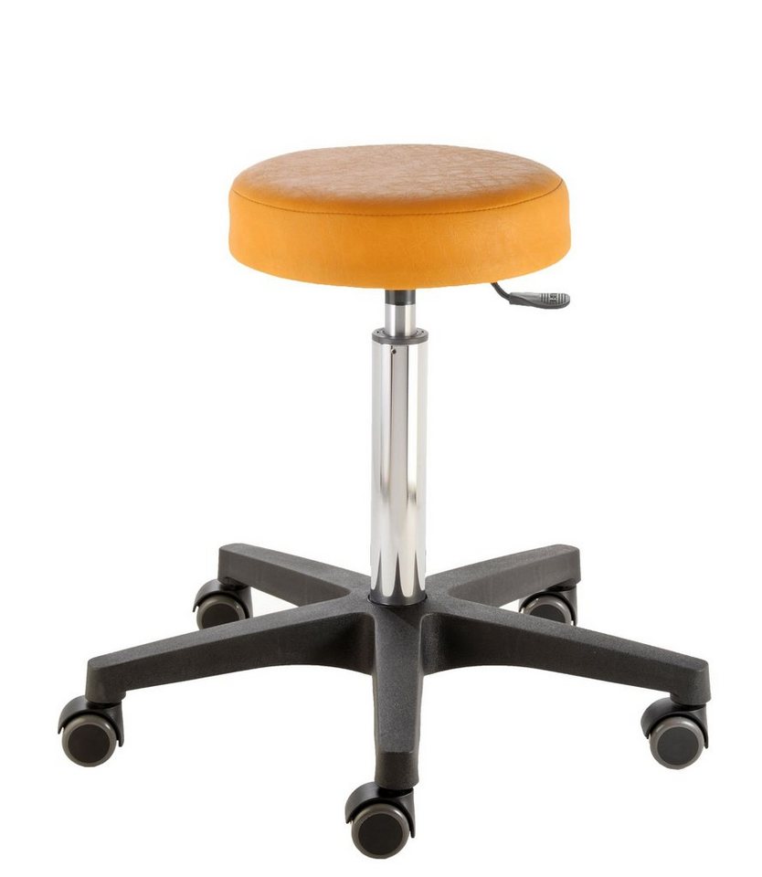 Prova Nova Arbeitshocker Rollhocker comfort 4400, Sitzhöhe ca. 54 - 73 cm, Rundsitz Ø 33 cm von Prova Nova
