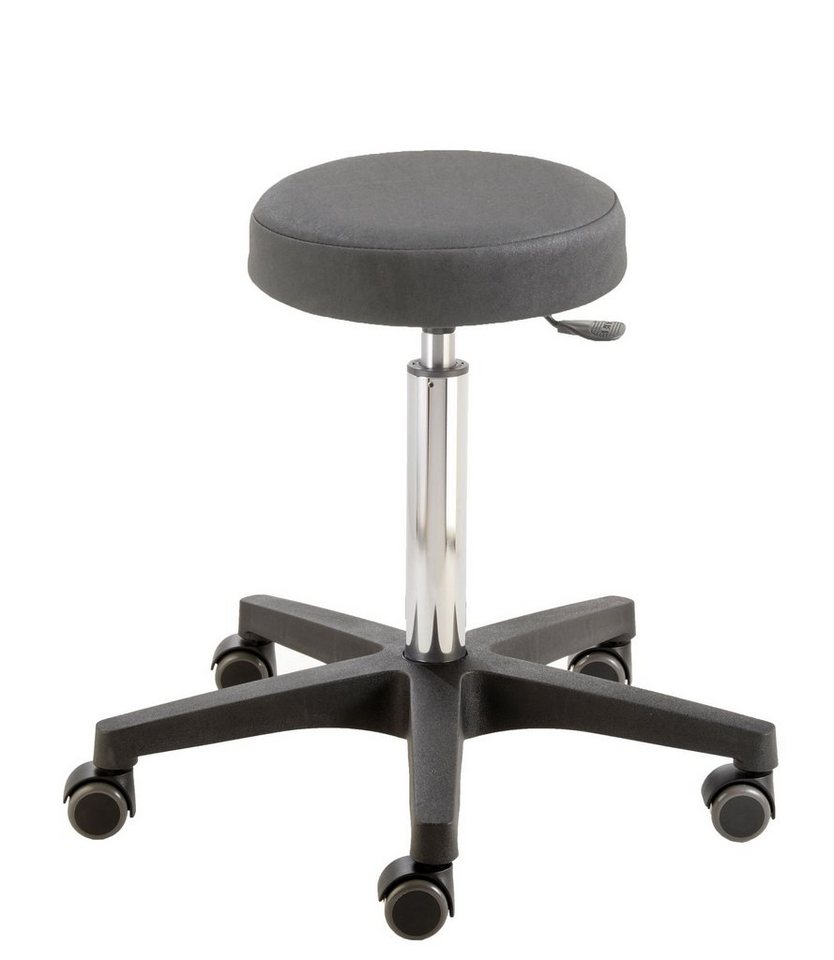 Prova Nova Arbeitshocker Rollhocker comfort 4400, Sitzhöhe ca. 54 - 73 cm, Rundsitz Ø 33 cm von Prova Nova
