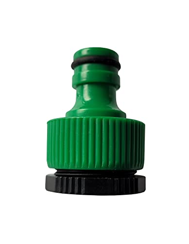 1/2" - 3/4" Gartenschlauch Schlauchverbinder Schlauchstück Schlauchkupplung Spritze Y-Verbindung Hahnstück mit oder ohne Wasserstop Kunststoff Grün (Hahnstück 1/2" Zoll) von Provance