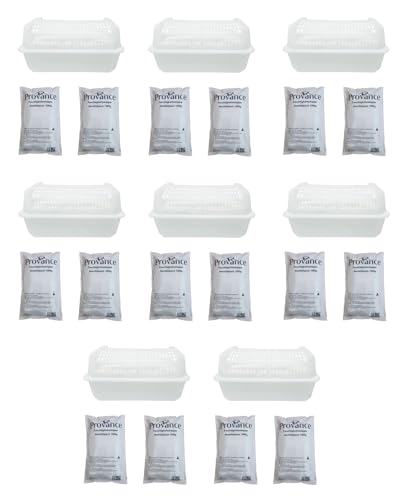1-12 Boxen XL Luftentfeuchter Sets mit 2x1000g Granulat Raumentfeuchter (8x Box plus 16x 1000g Granulat) von Provance