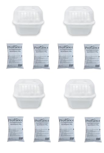 2-12 Boxen XL Luftentfeuchter Sets mit 2x450g Granulat Raumentfeuchter Entfeuchter (4x Box plus 8x 450g Granulat) von Provance