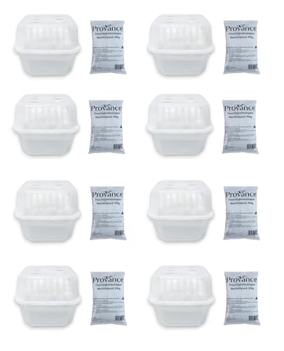 2-12 Boxen XL Luftentfeuchter Sets mit jeweils 450g Granulat Raumentfeuchter Entfeuchter (8x Box plus 8x 450g Granulat) von Provance