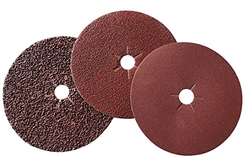 Provance 25-200 Stück Schleifscheibe Schleifpapier rund 178mm x 22mm P80 Körnung Lochaufnahme für Metall, Holz, Kunststoff von Provance