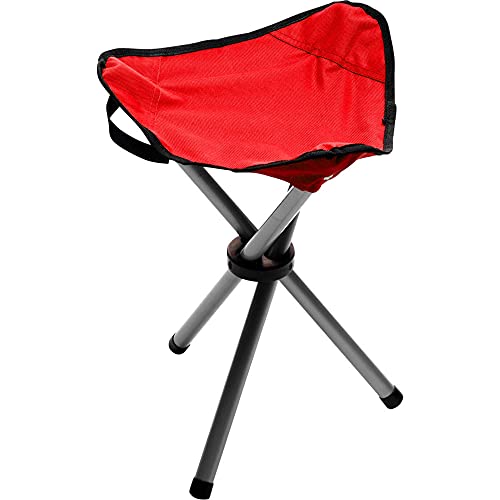 Dreibein Campinghocker Angelhocker Campingstuhl Outdoor Camping Hocker Faltstuhl Praktischer Klapphocker mit Tragegurt und Tragetasche Ideal für Unterwegs von Provance