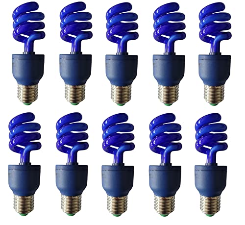 Provance Energiesparlampe 10er Set E27 13 Watt 13W ersetzt 65 Watt Farbe Blau von Provance