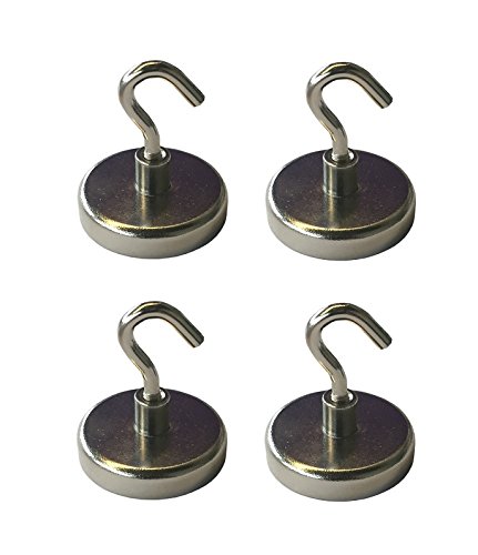 Magnethaken - Halter mit Traglast von bis zu 6 kg - Superstarke Magnete (4) von Provance