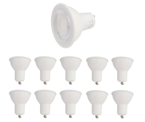 Provance 10 x LED Reflektor Leuchtmittel GU10 Fassung 7W 7 Watt ersetzt 50 W 650 Lumen 6000K von Provance